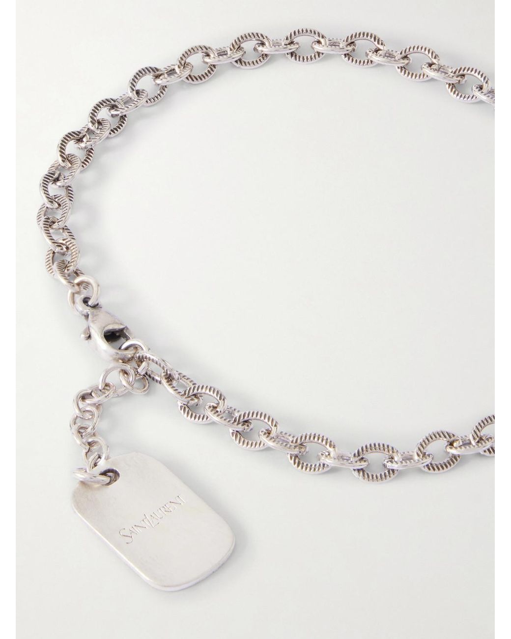 Saint Laurent Natural Silver-tone Bracelet for men