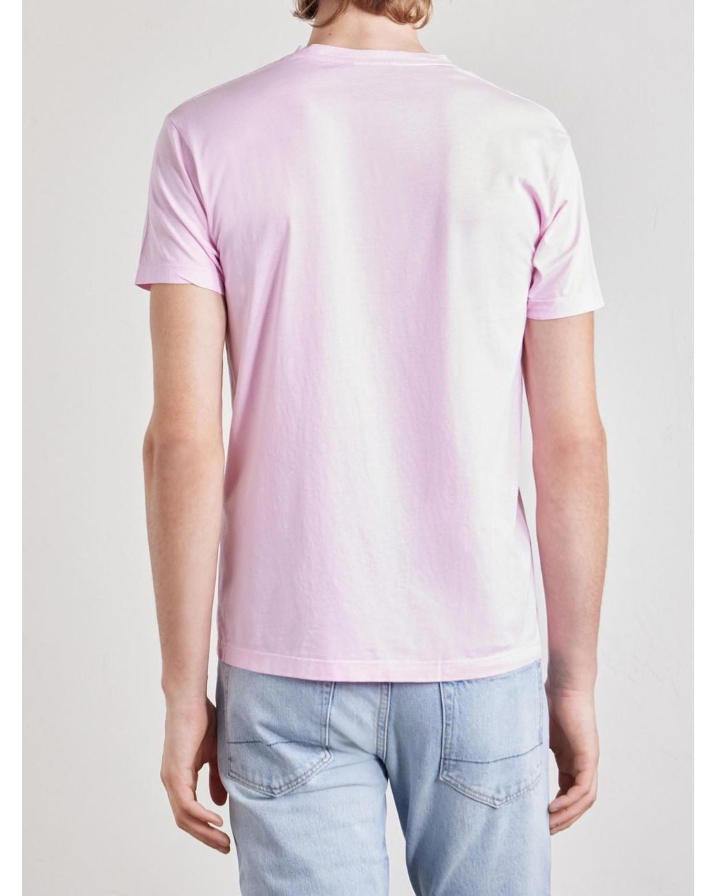 Tom Ford Pink Slim-Fit Logo-Embroidered Cotton And Silk-Blend Jersey T-Shirt for men