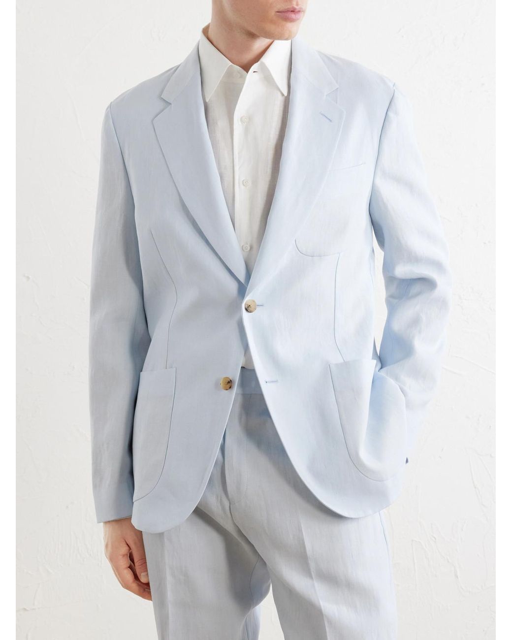 Paul Smith White Linen Suit Jacket for men