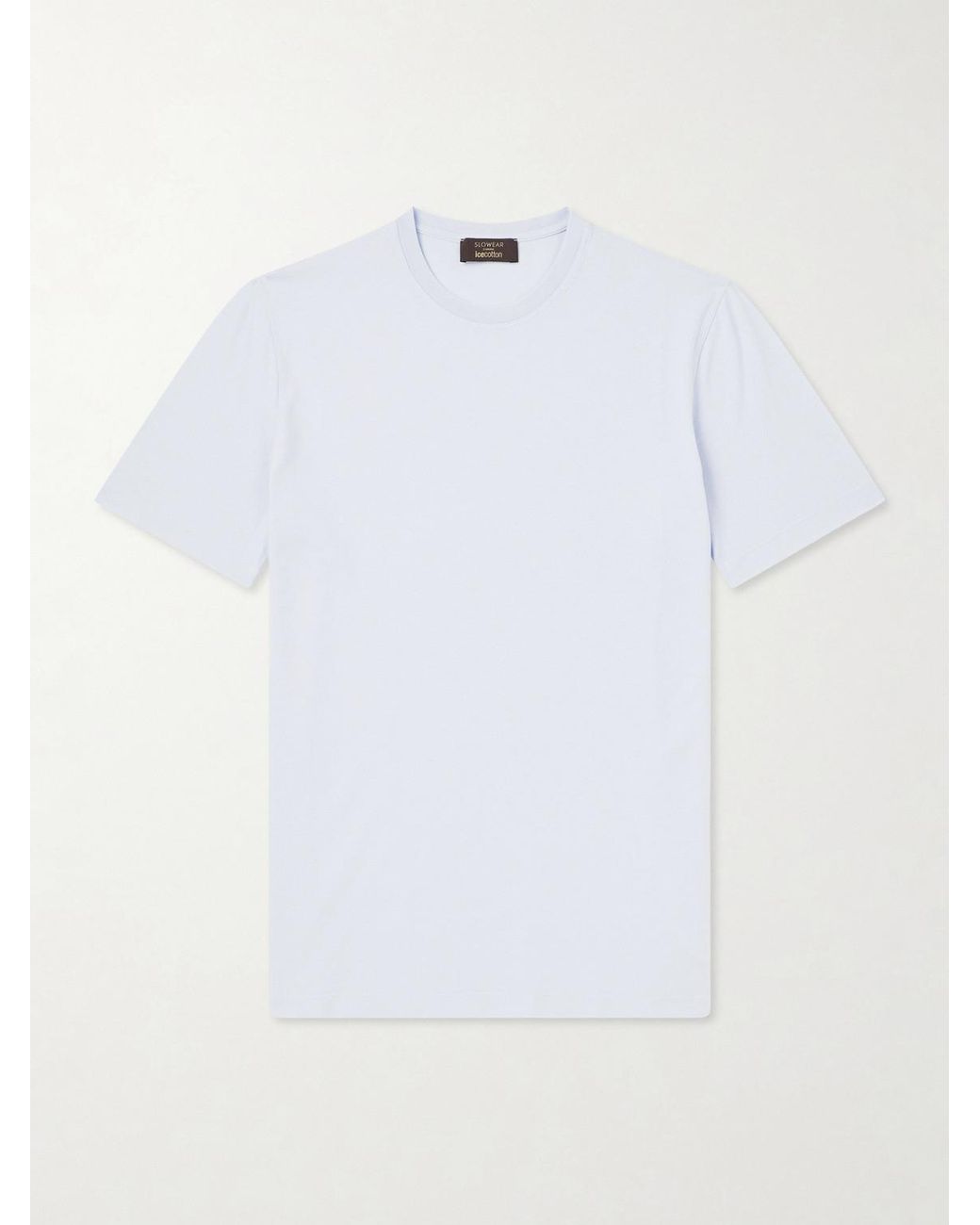 Slowear White Zanone Slim-fit Cotton-jersey T-shirt for men