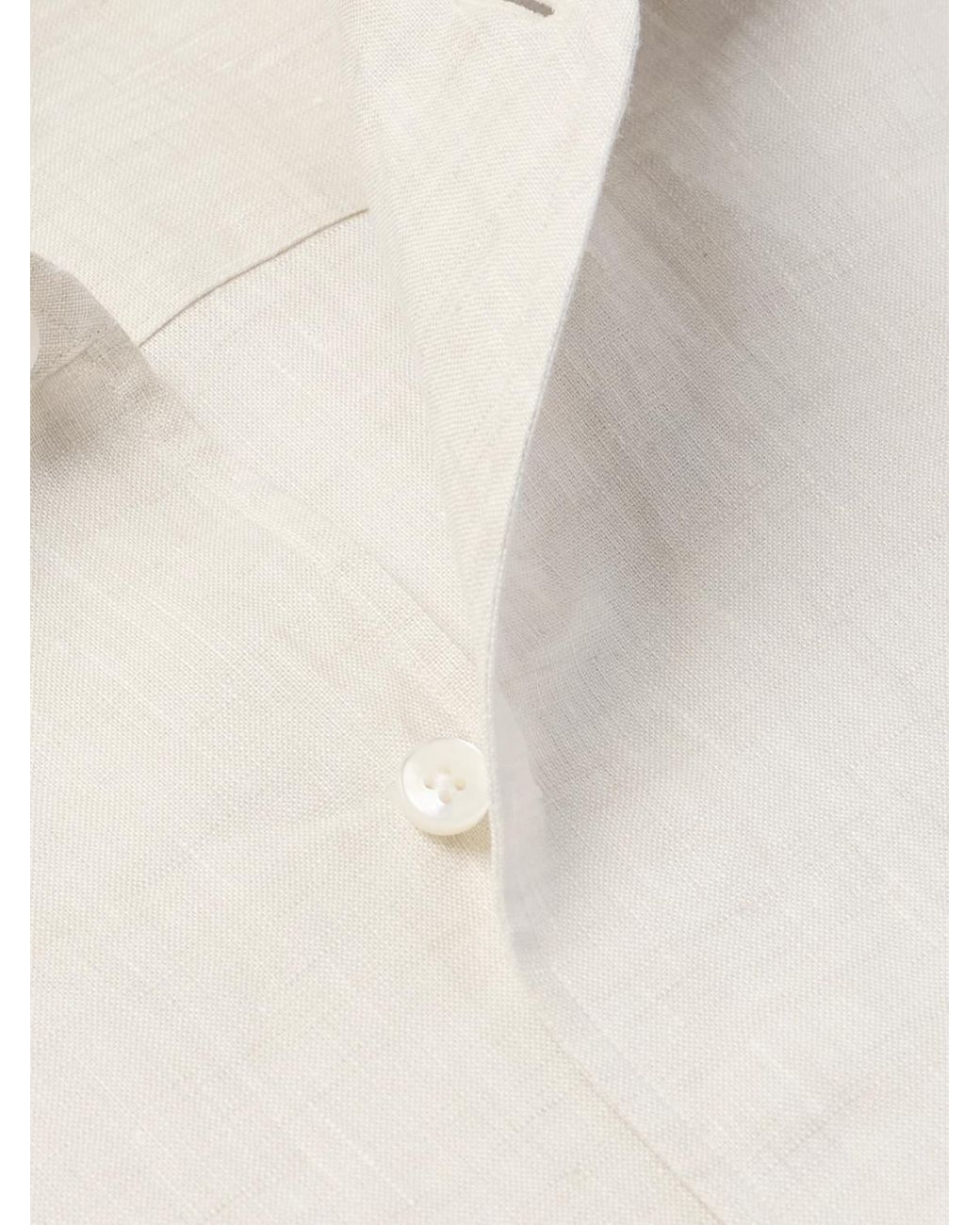 Zegna Natural Oasi Linen Shirt for men