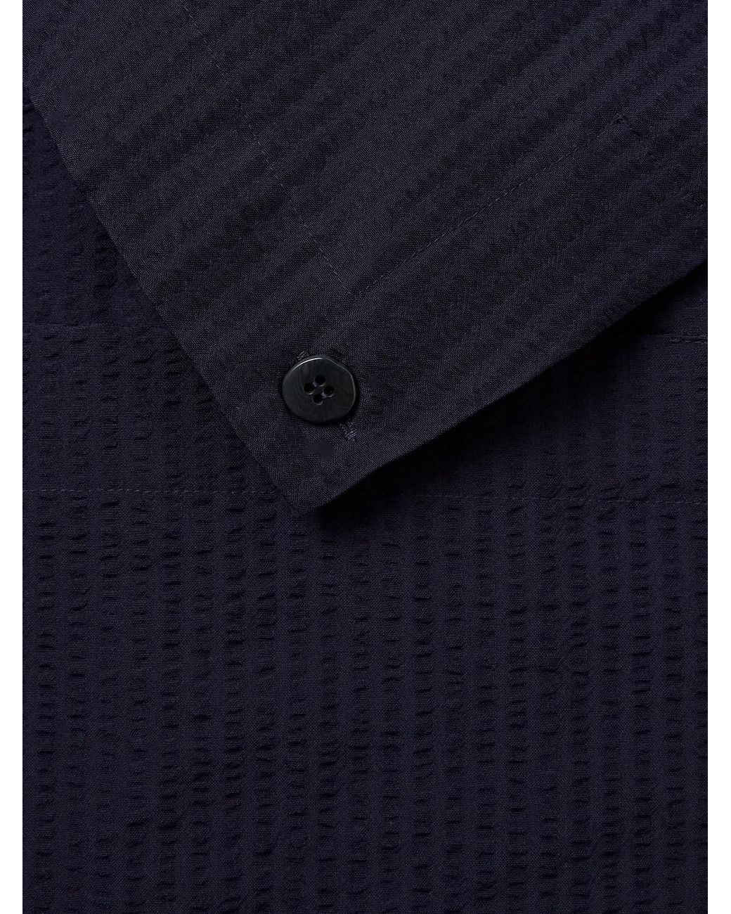 STÒFFA Blue Wool-seersucker Jacket for men
