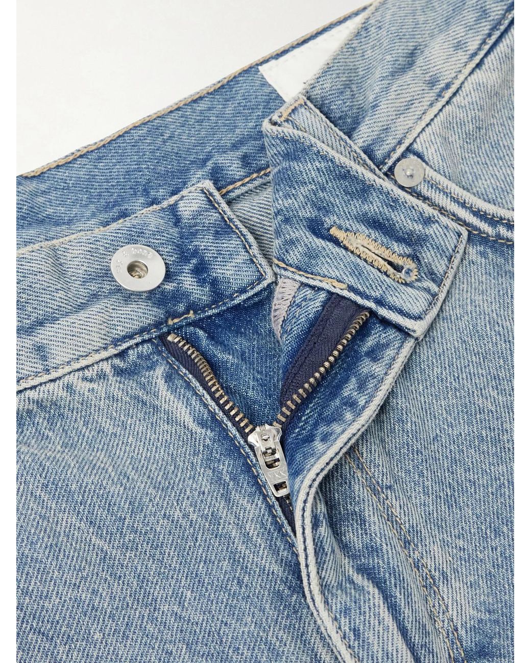 Rag & Bone Blue Wide-Leg Denim Shorts for men