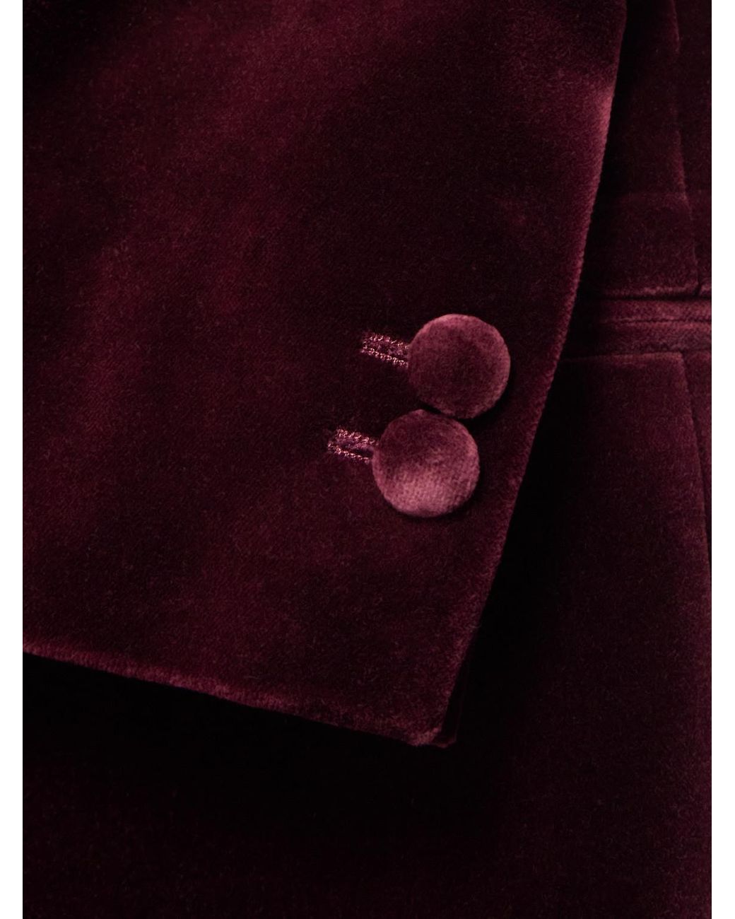 Mr P. Red Slim-Fit Shawl-Collar Cotton-Velvet Tuxedo Jacket for men