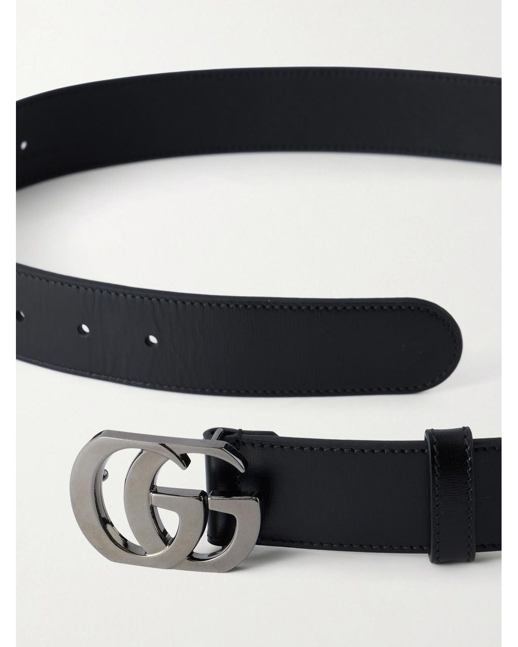 Gucci Black 3.5Cm Marmont Leather Belt for men