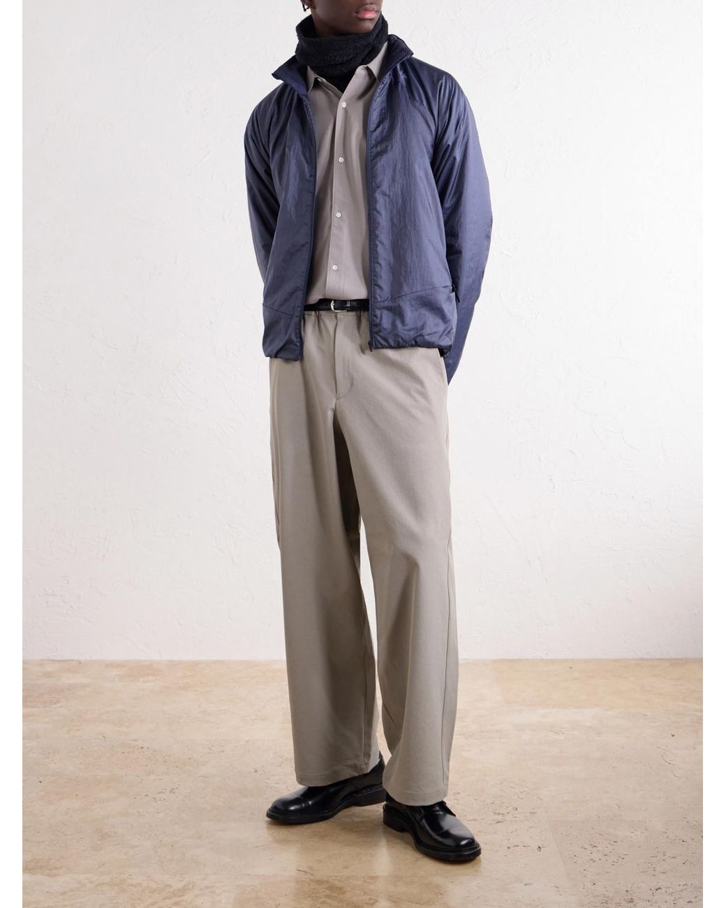 Goldwin White Wool-Fresco Shirt for men