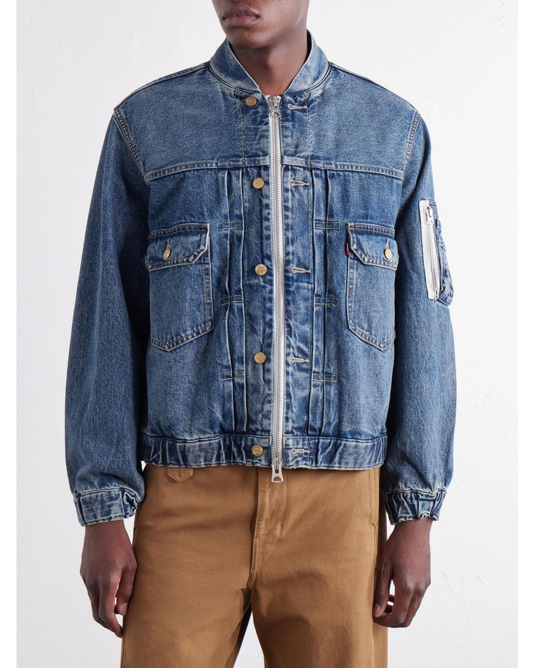 Sacai Blue Levi's Denim Jacket for men