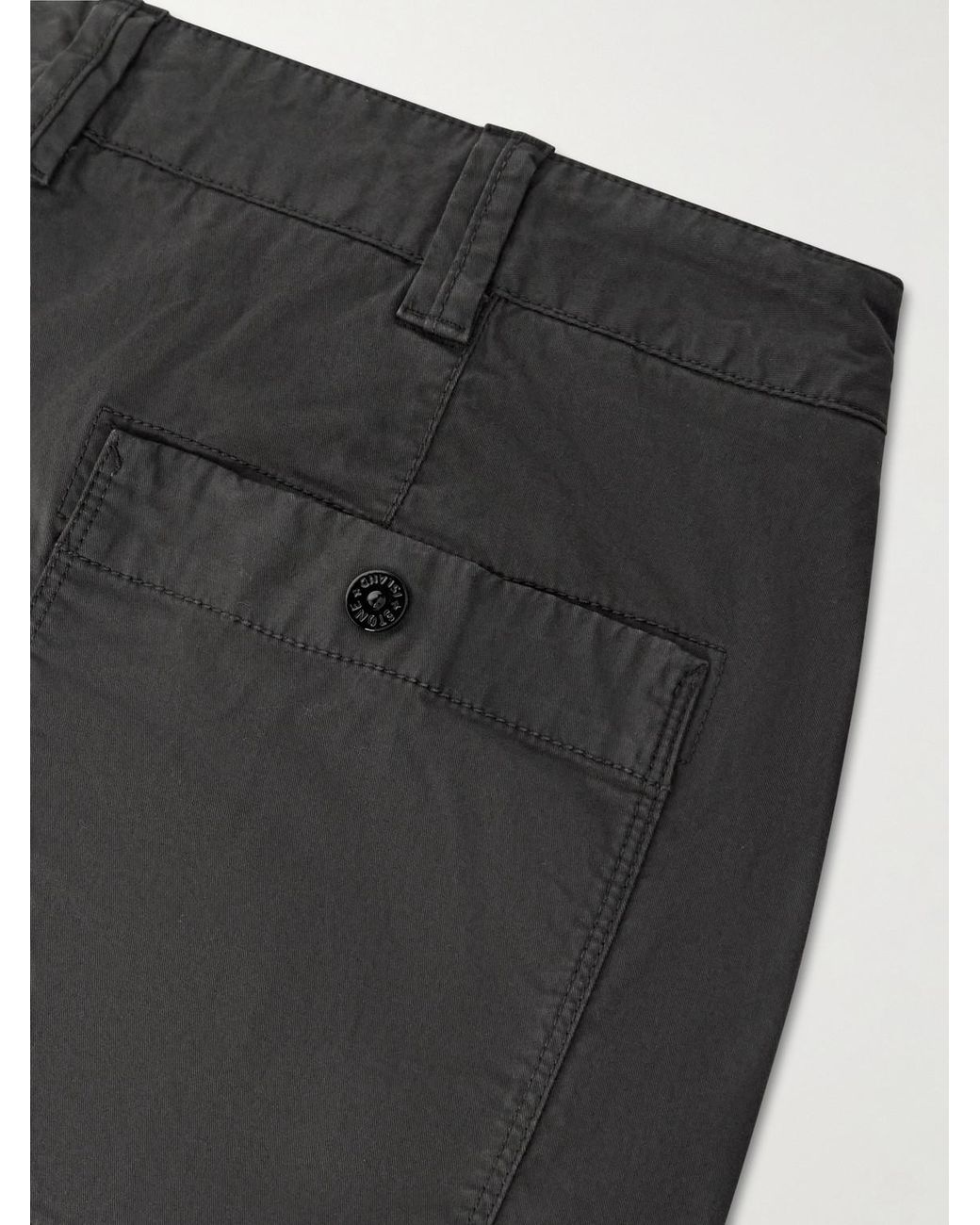 Stone Island Black Straight-Leg Econyl Trousers for men