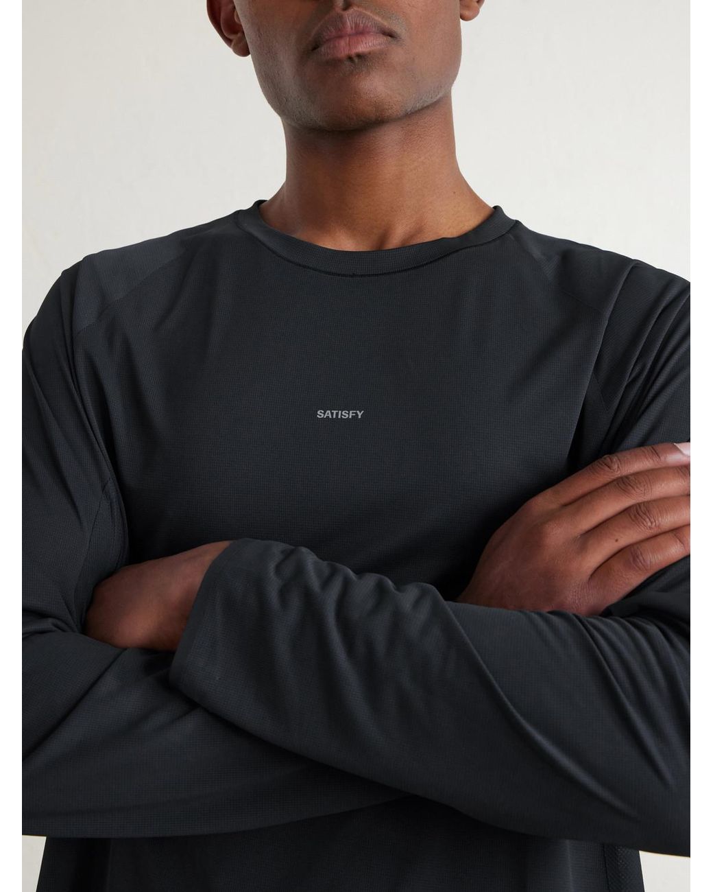 Satisfy Black Auralite Uv T-Shirt for men