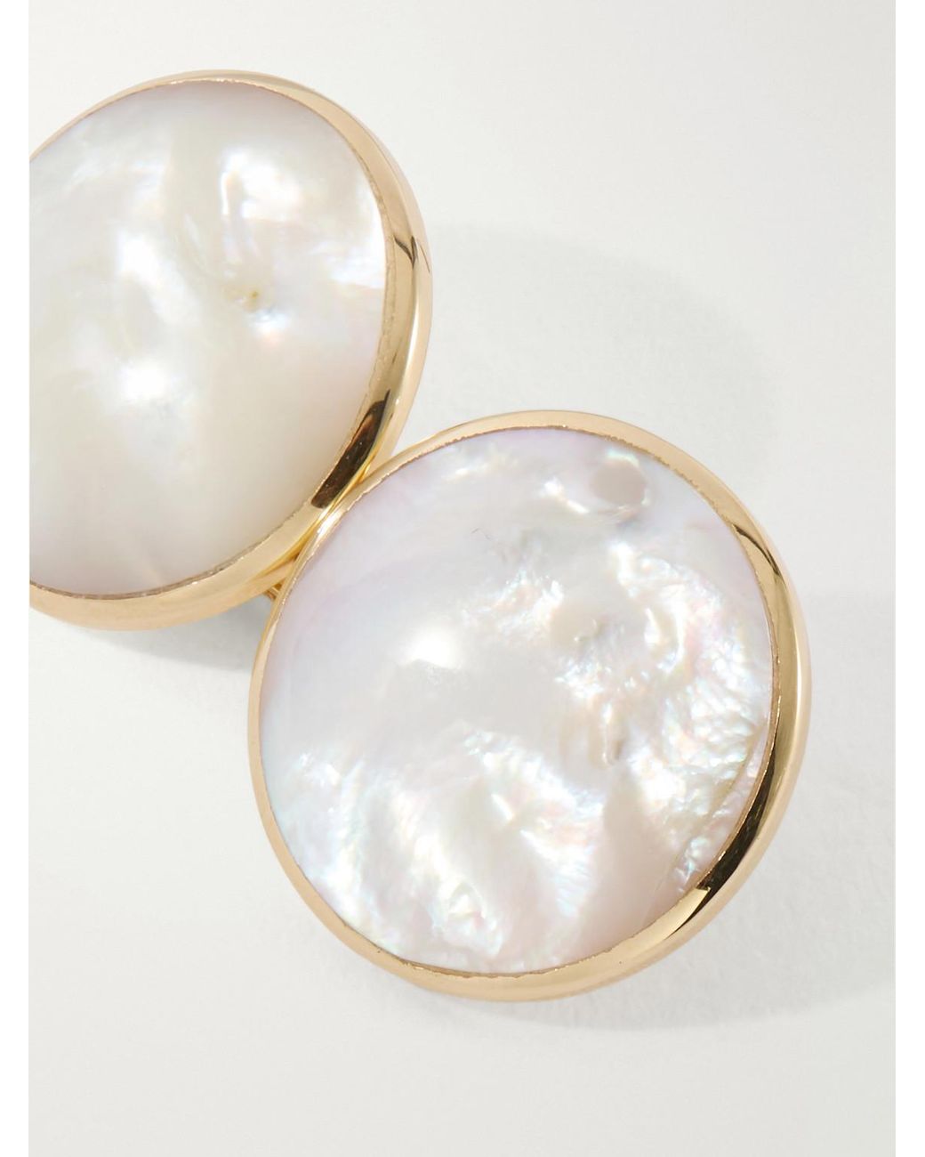 Tom Ford White 18-Karat Mother-Of-Pearl Cufflinks for men