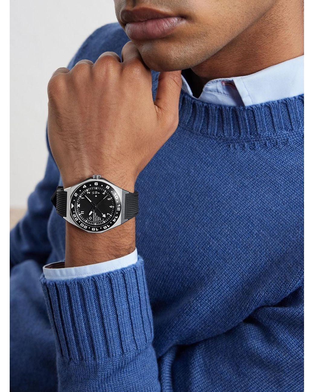 MICROMILSPEC Black Dual Timer Automatic 42Mm Stainless Steel Watch, Ref. No. Mic_272 for men
