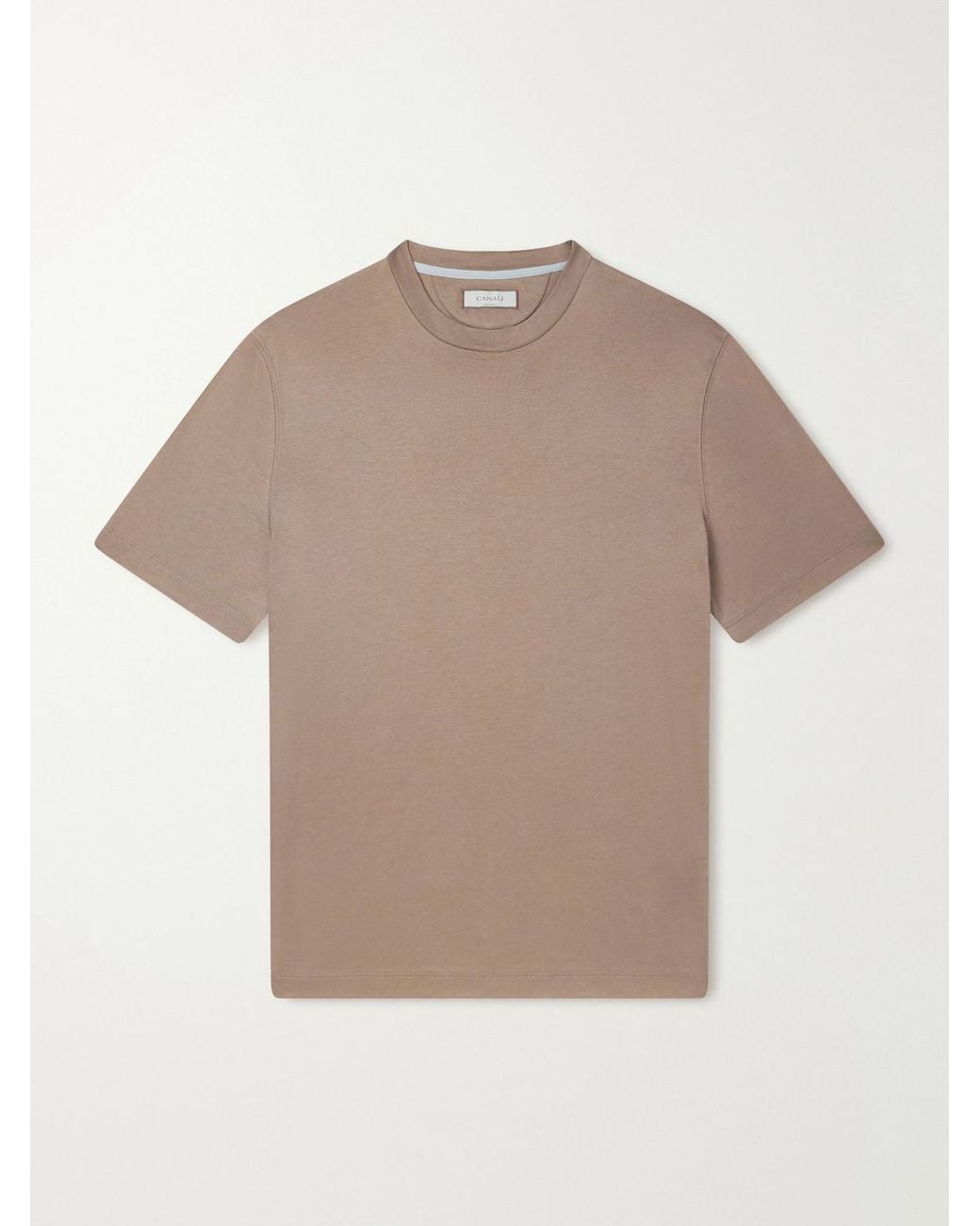 Canali Natural Cotton-Jersey T-Shirt for men