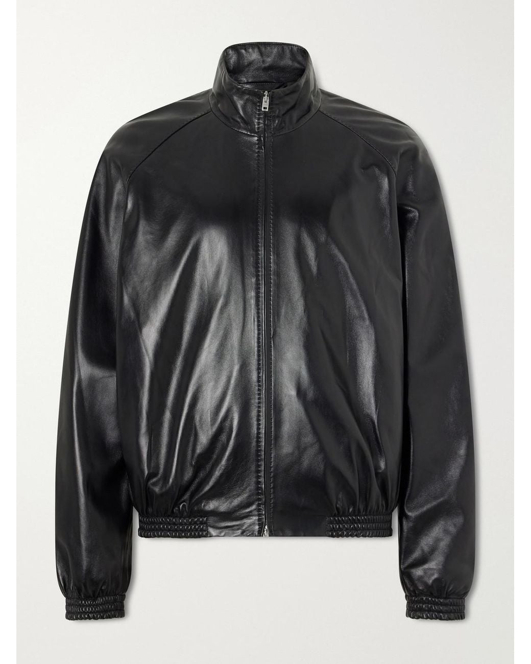 Acne Black Lokot Leather Jacket for men