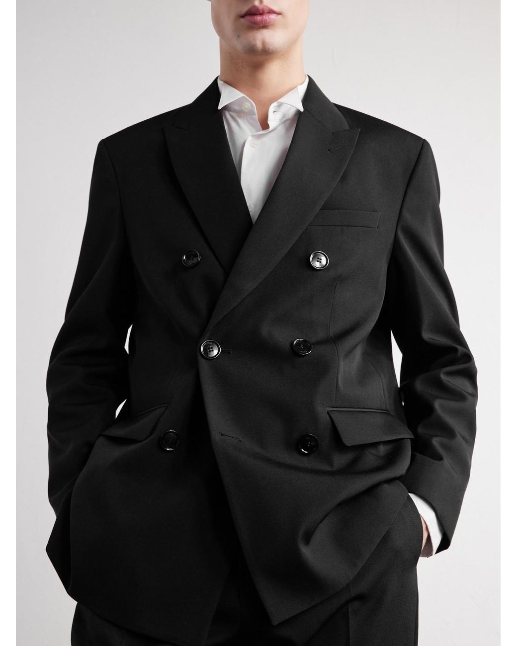 Totême Black Wool Suit Jacket for men
