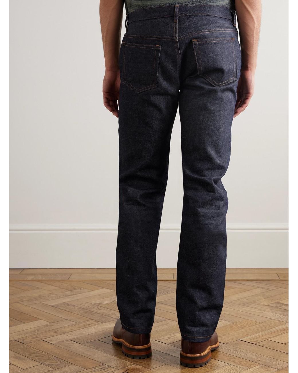 A.P.C. Blue New Standard Regular-Fit Dry Selvedge Denim Jeans for men