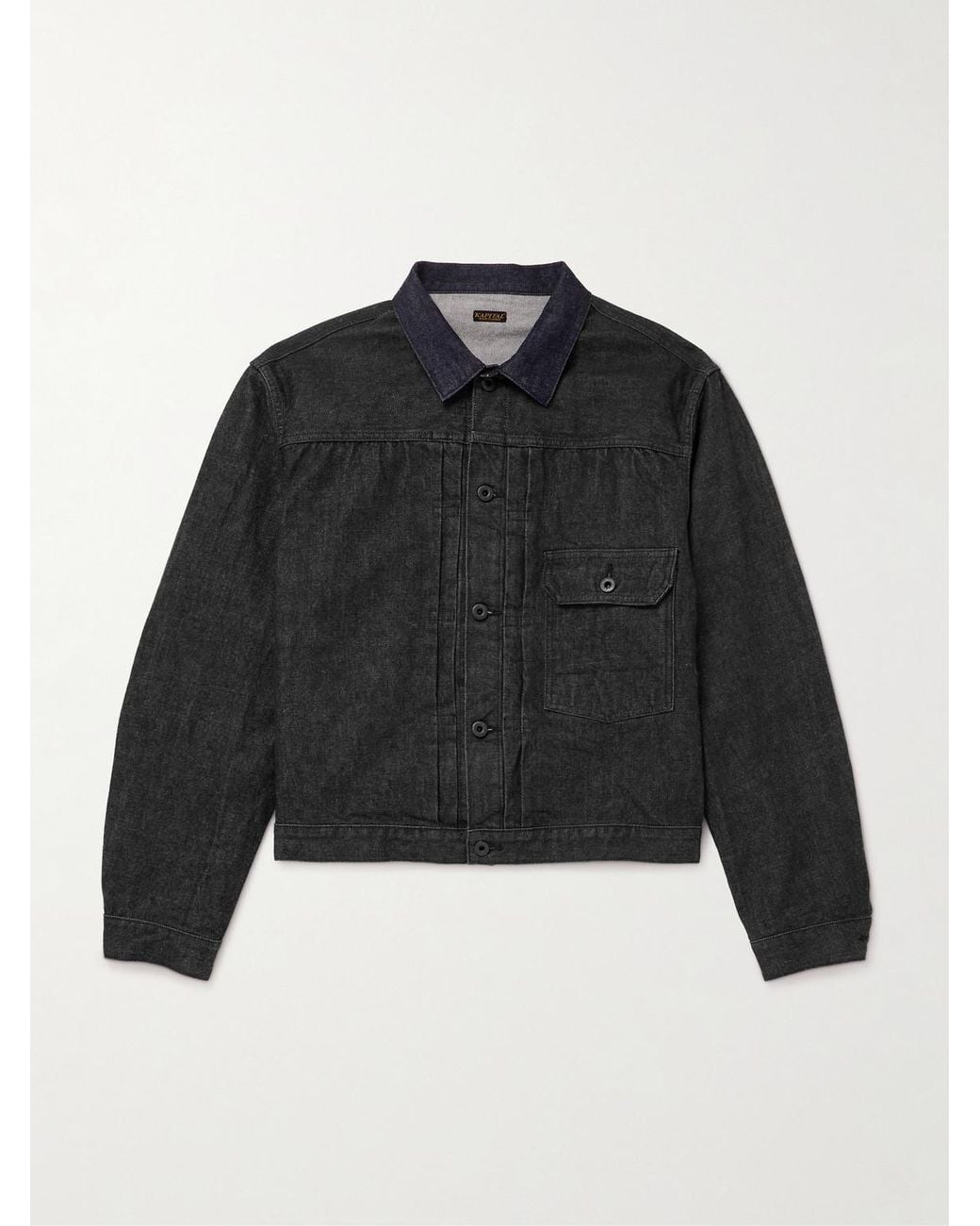 Kapital Black Denim Trucker Jacket for men