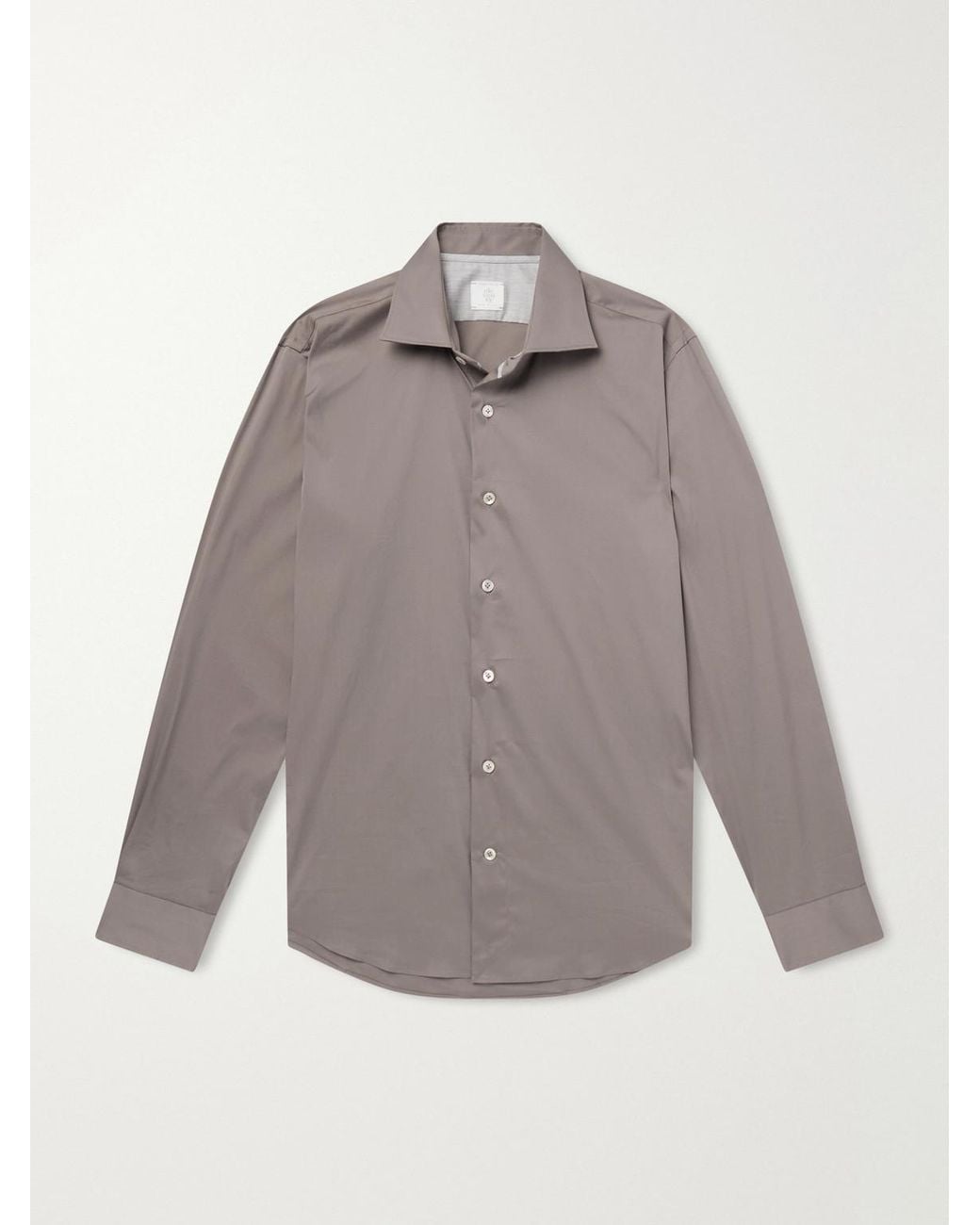 Eleventy Gray Cotton-blend Shirt for men