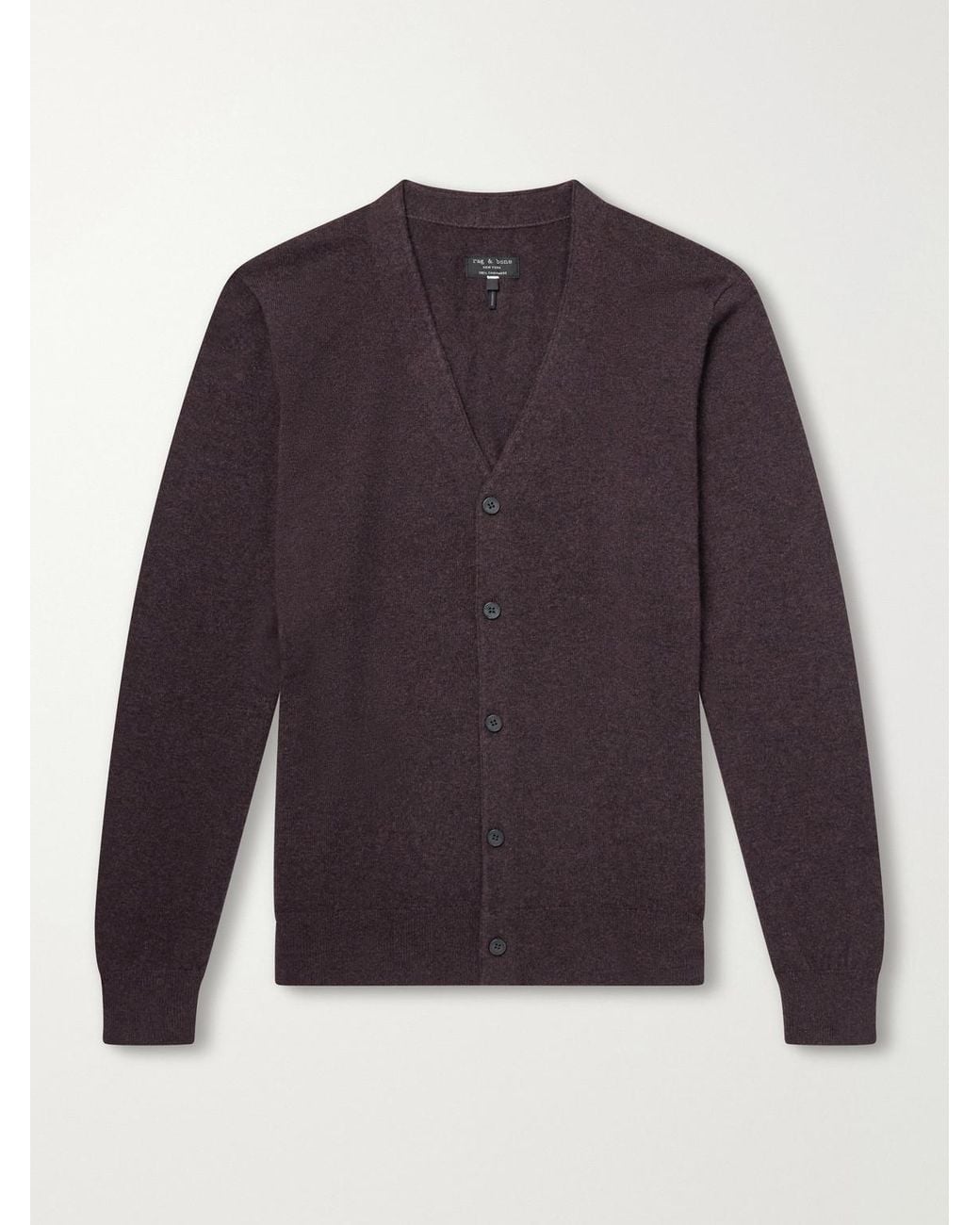 Rag & Bone Blue Vernon Cashmere Cardigan for men