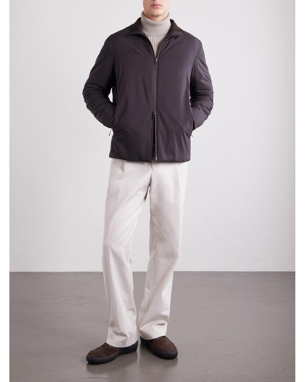 Sease Gray Shell Jacket for men