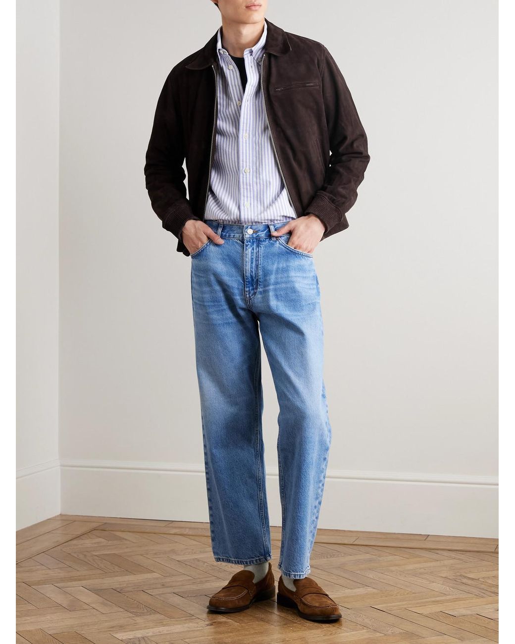 NN07 Black Owen 90031 Suede Jacket for men