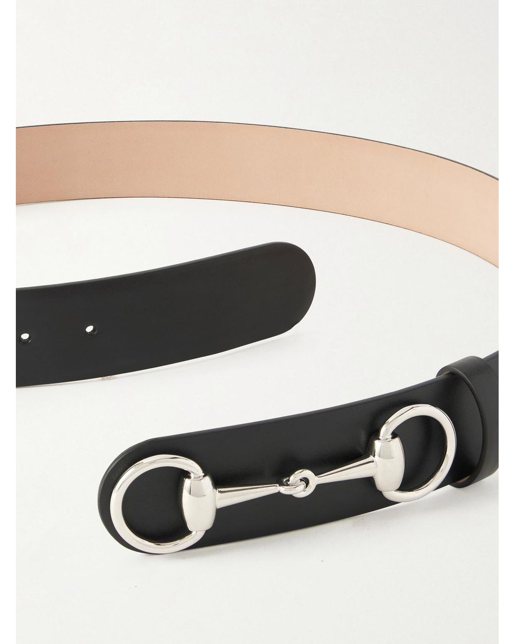 Gucci Black Horsebit 1955 4Cm Leather Belt for men