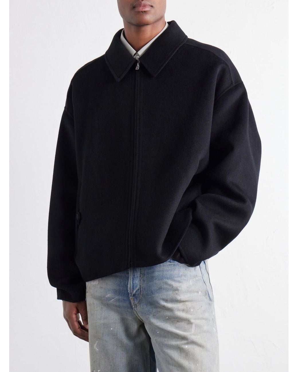 Acne Black Doveo Double-Faced Wool And Cashmere-Blend Felt Jacket for men