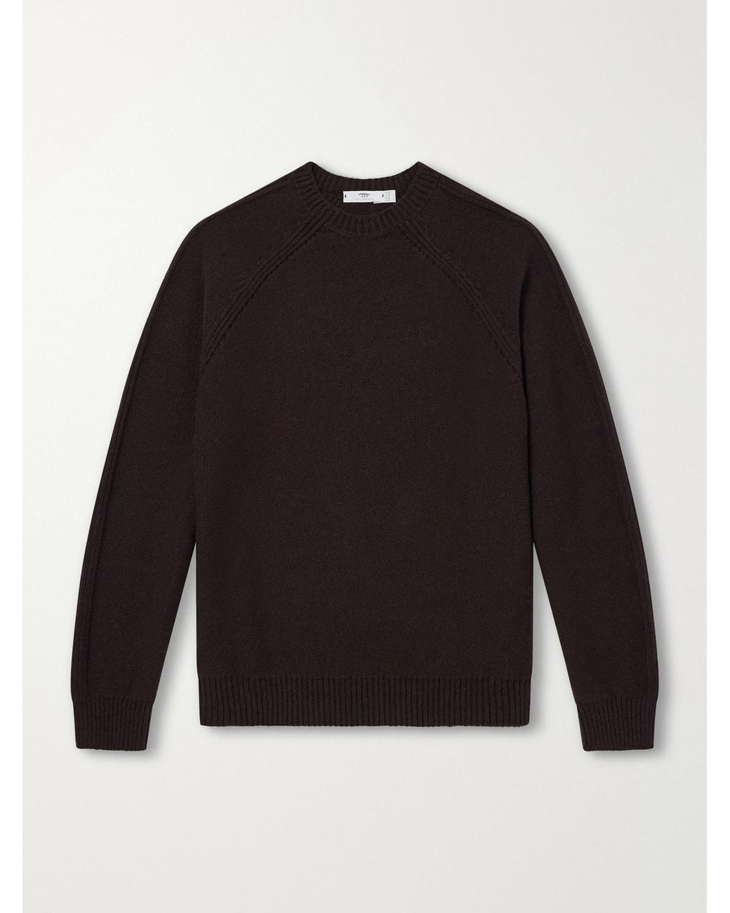 Inis Meáin Black Wool Sweater for men