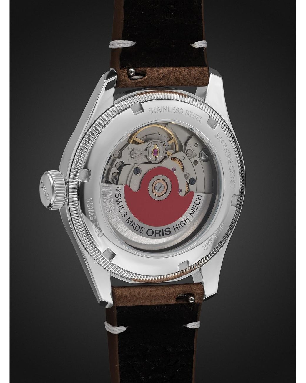 Oris Black Cervo Volante Big Crown Pointer Date Automatic Stainless Steel Watch, Ref. 01 754 7779 4063-Set for men
