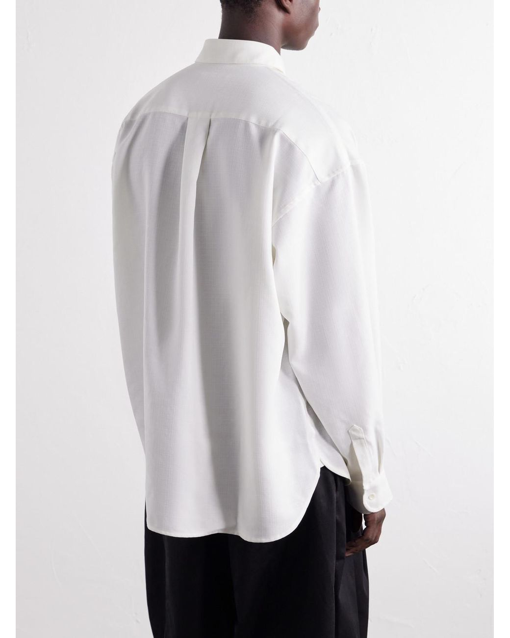 SAGE NATION White Chisholm Poplin Shirt for men