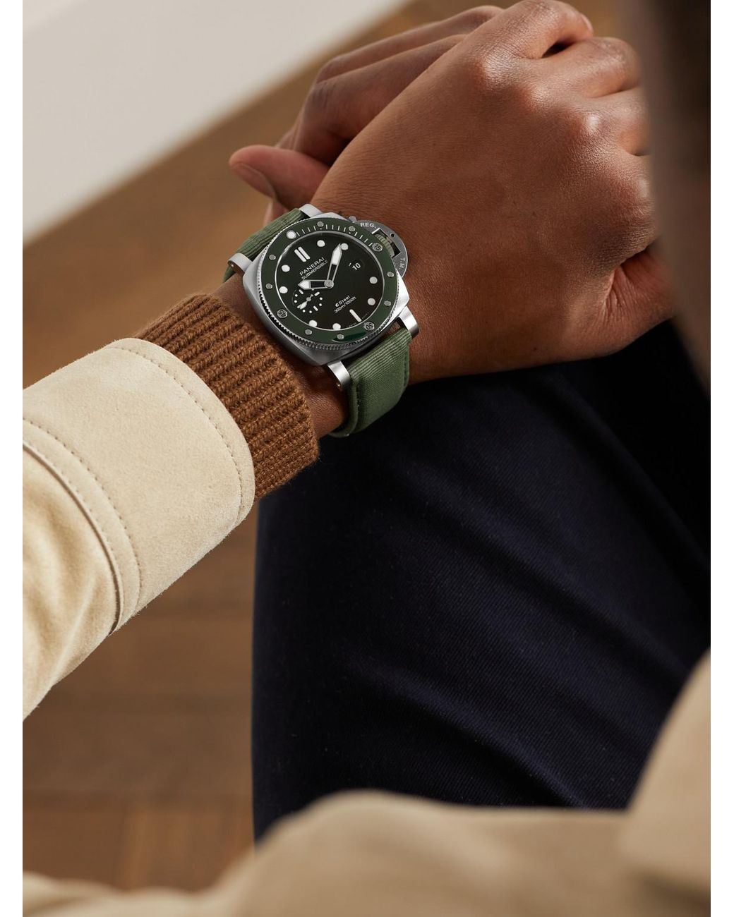 Panerai Black Submersible Quarantaquattro Automatic Esteel Watch, Ref. Pam01287 for men