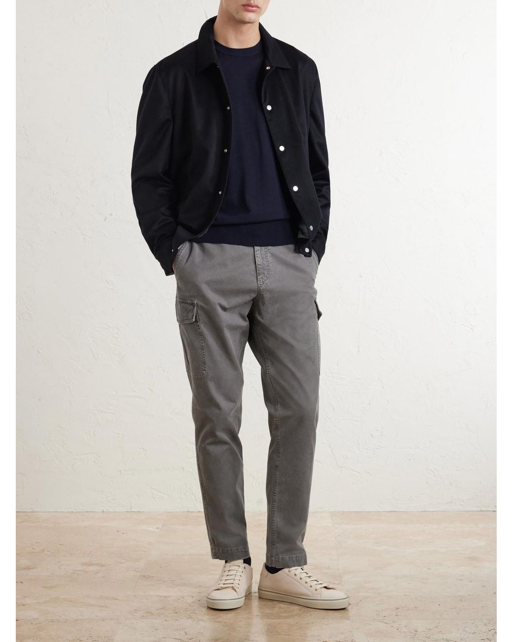 Sease Blue Lasca Wish® Virgin Wool T-shirt for men