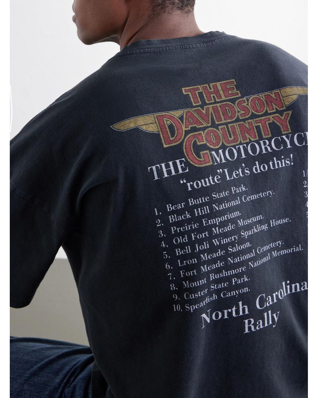 Remi Relief Blue Davidson County Printed Cotton-Jersey T-Shirt for men
