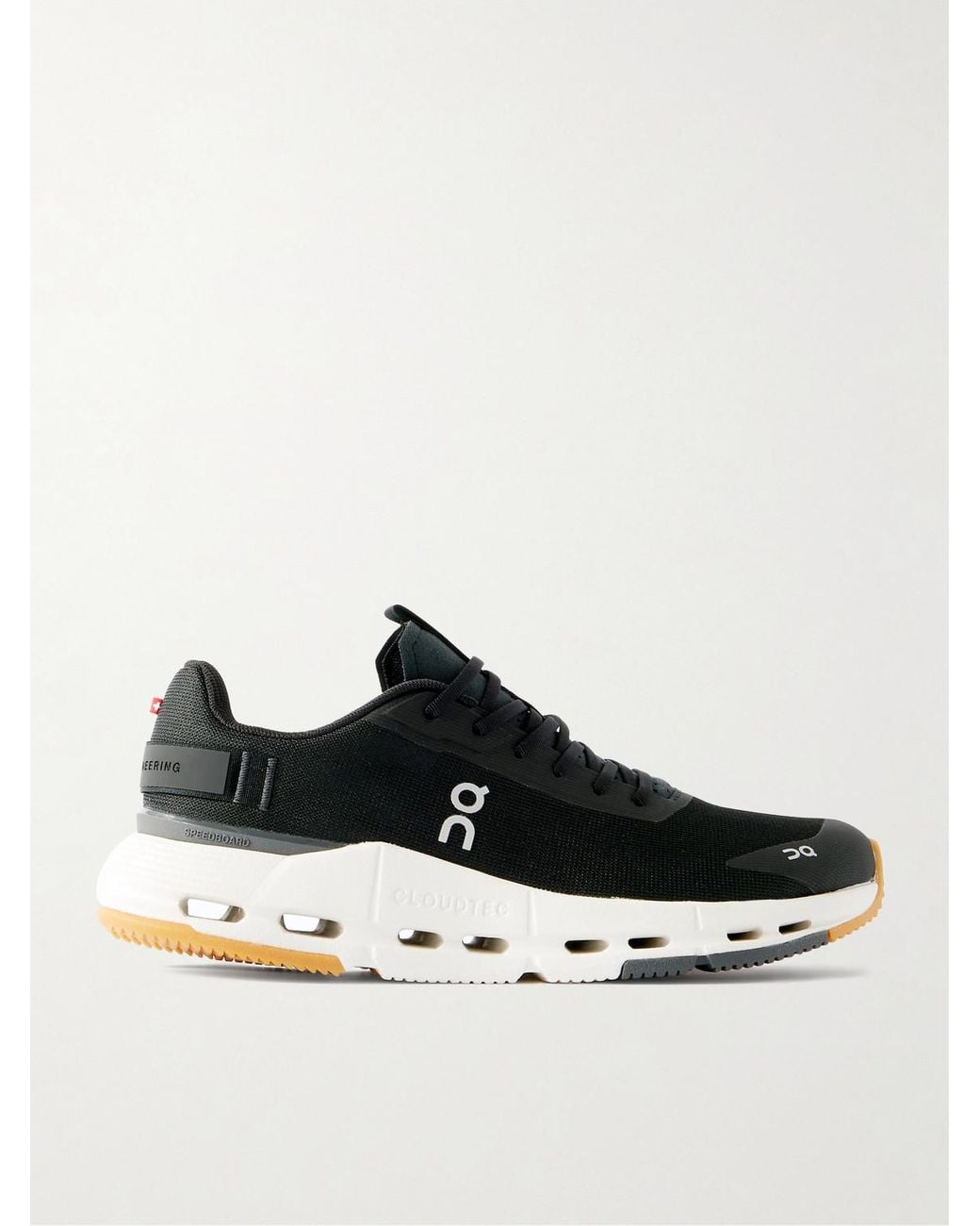 On Shoes Cloudnova Form 2 Rubber And Mesh-Trimmed Stretch-Knit Sneakers ...