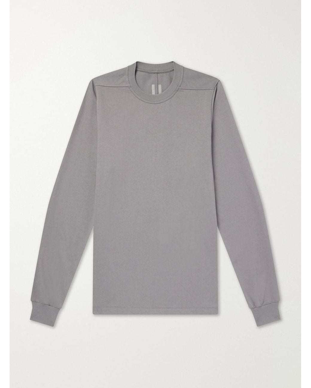 Rick Owens Gray Cotton-Jersey Shirt for men