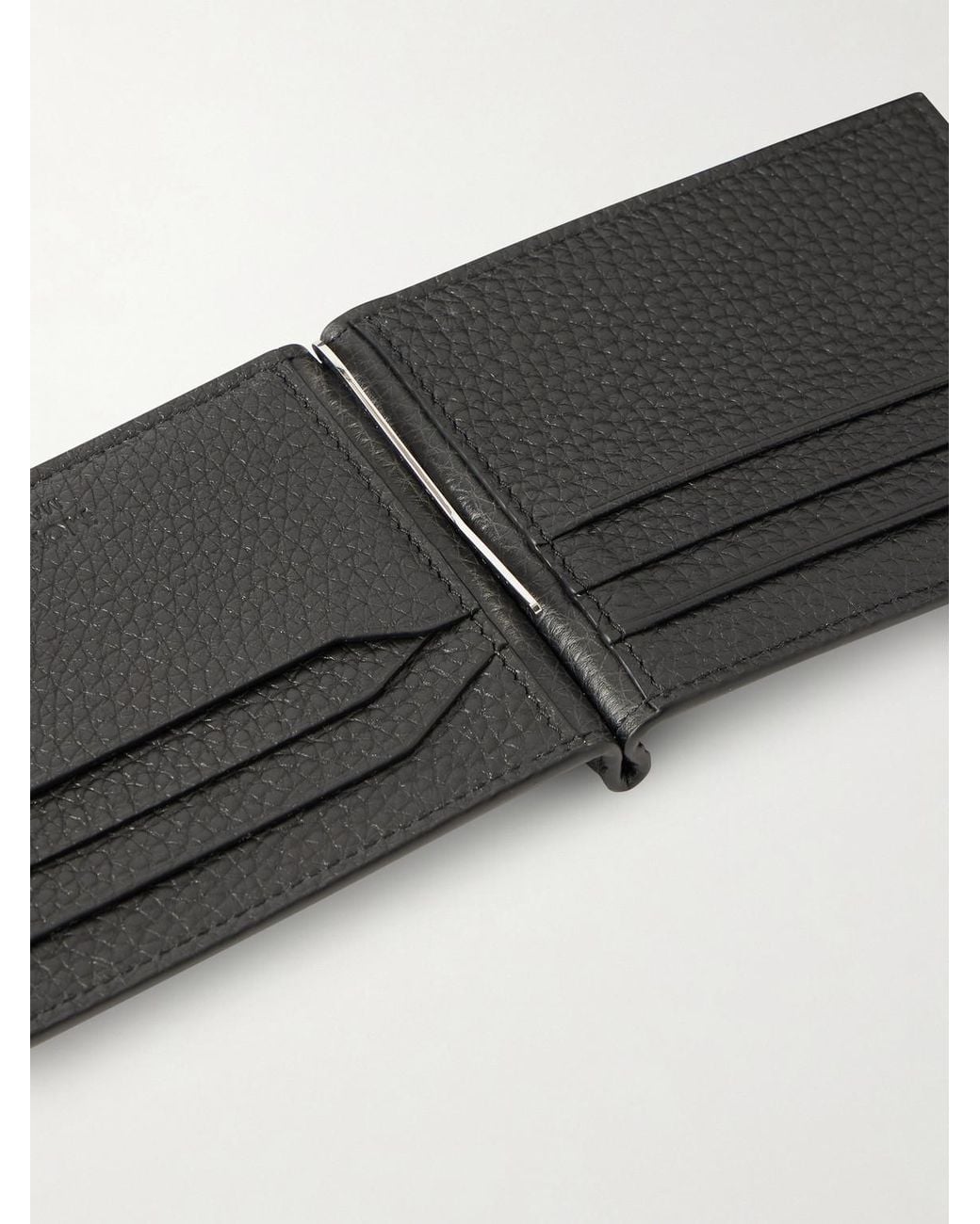 Montblanc Black Full-Grain Leather Billfold Wallet for men