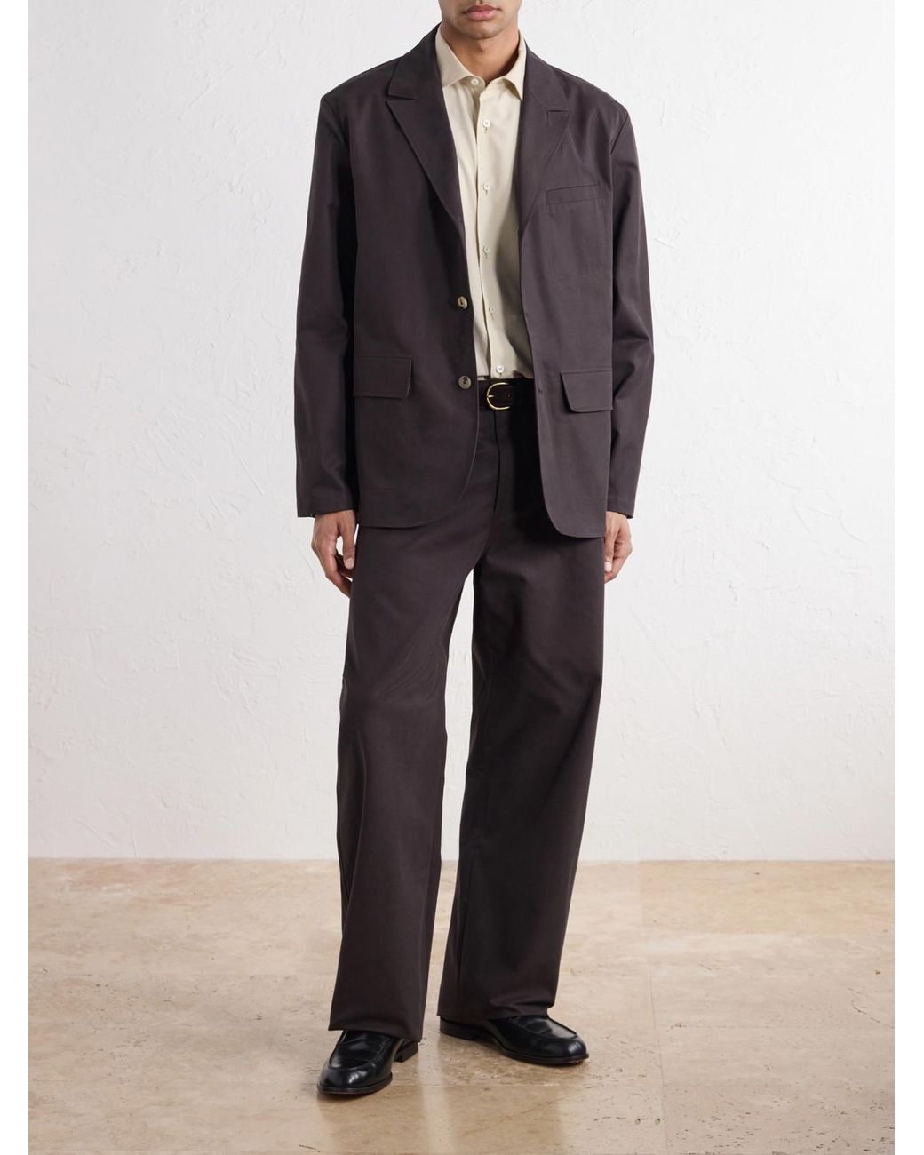 De Bonne Facture Brown Métier Cotton-Twill Suit Jacket for men