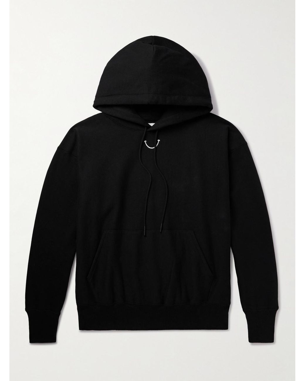 READYMADE Logo Print Embroidered Cotton Blend Jersey Hoodie in Black for Men Lyst UK