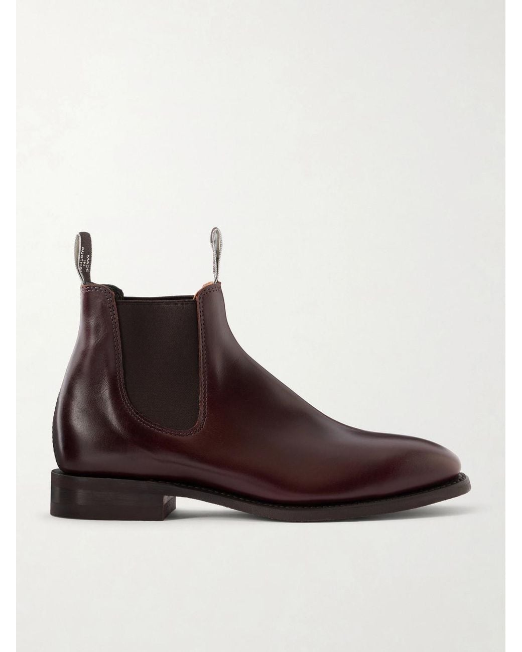 R.M.Williams Brown Comfort Craftsman Leather Chelsea Boots for men