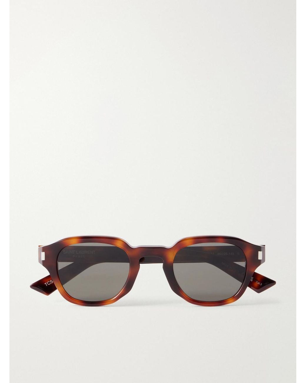 Saint Laurent Brown Sl 946 Round-Frame Recycled Acetate Sunglasses for men