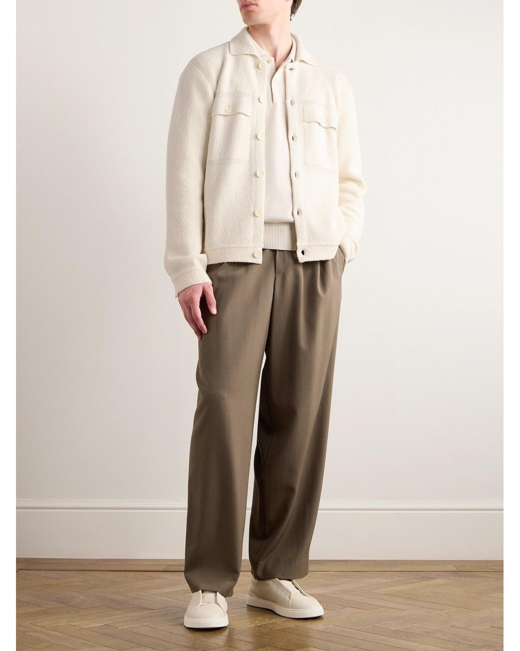 Zegna Natural Terry Overshirt for men