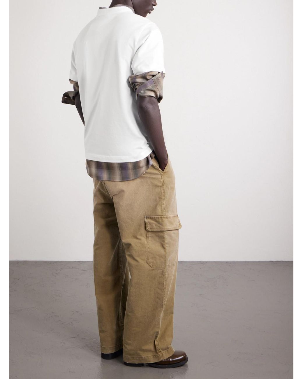 Burberry White Seth Logo-print Cotton-jersey T-shirt for men