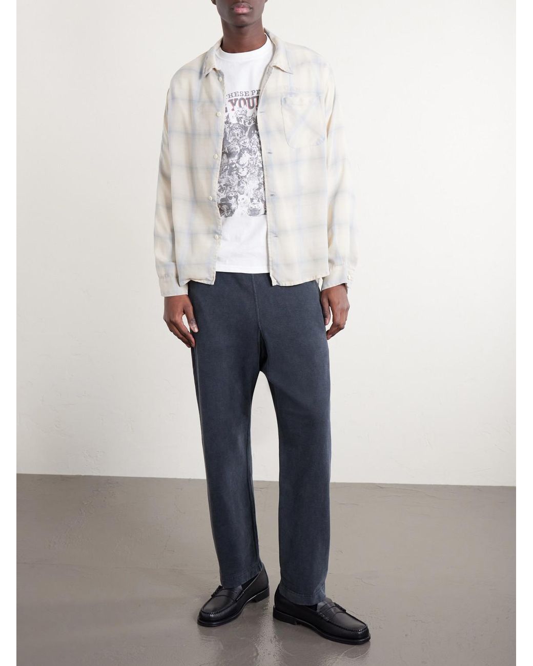 Remi Relief White Printed Cotton-jersey T-shirt for men