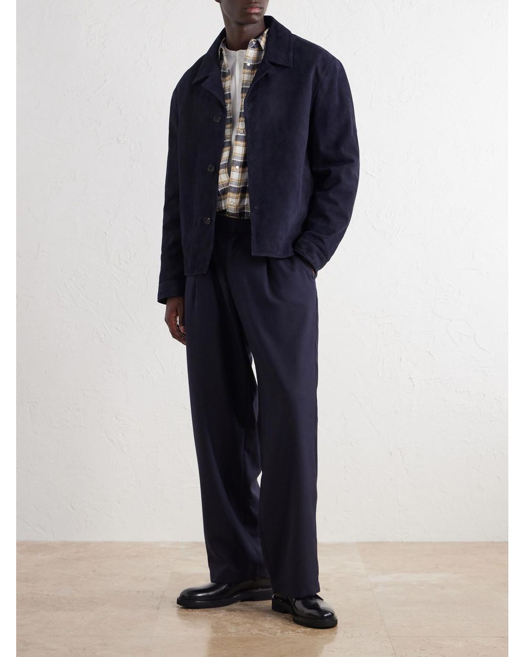 Mr P. Suede Jacket in Blue für Herren
