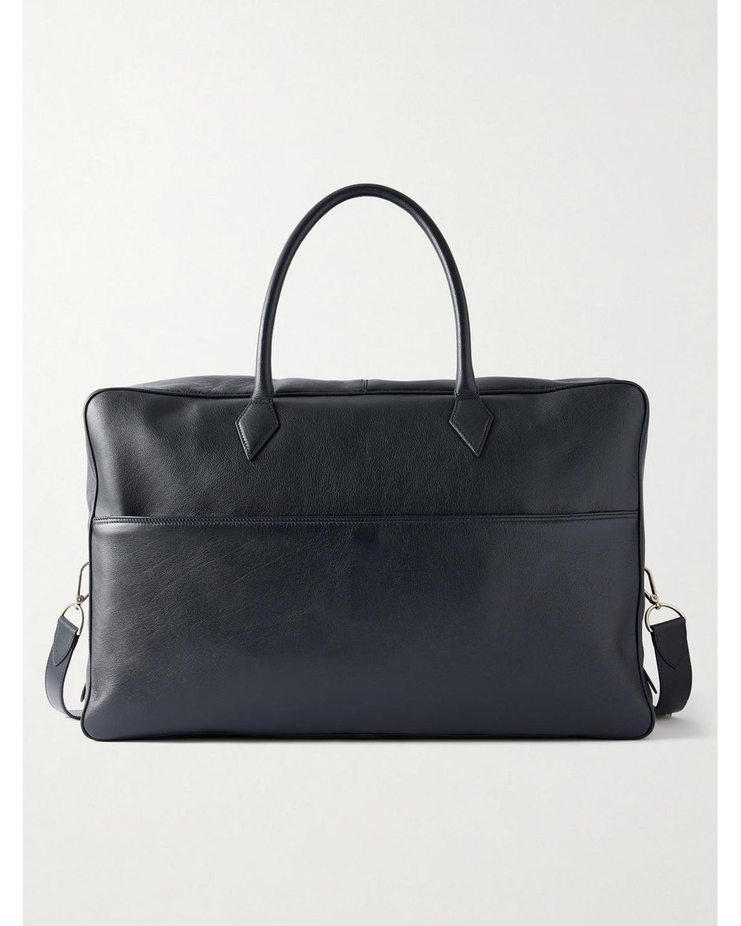 Metier Black Closer Weekend Leather Weekend Bag for men