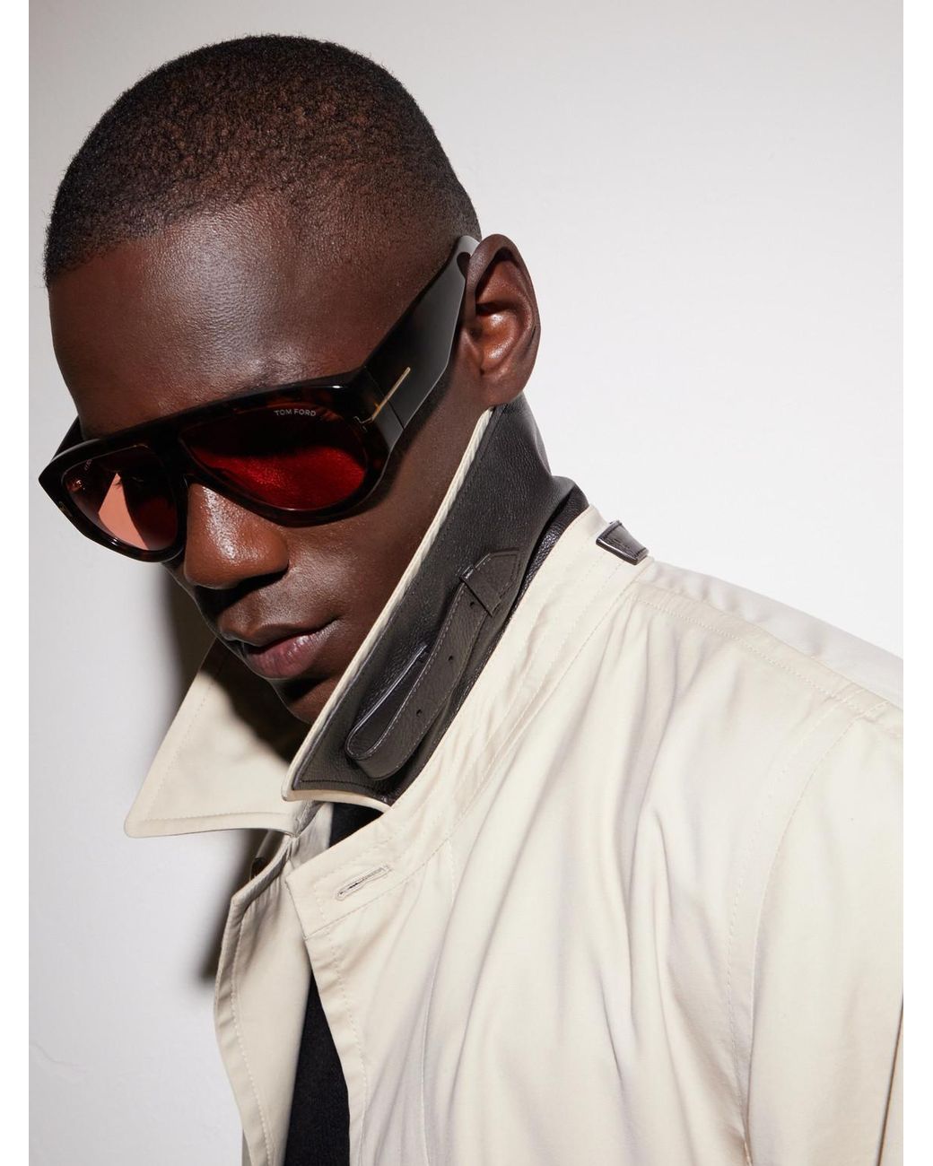 Tom Ford Brown Bronson D-Frame Tortoiseshell Acetate Sunglasses for men
