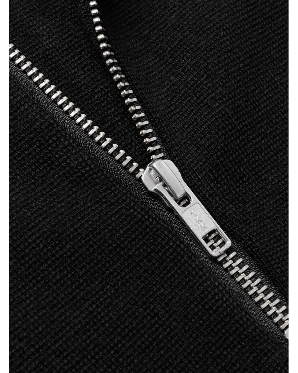 NN07 Black Harald 6530 Knitted Half-Zip Sweater for men