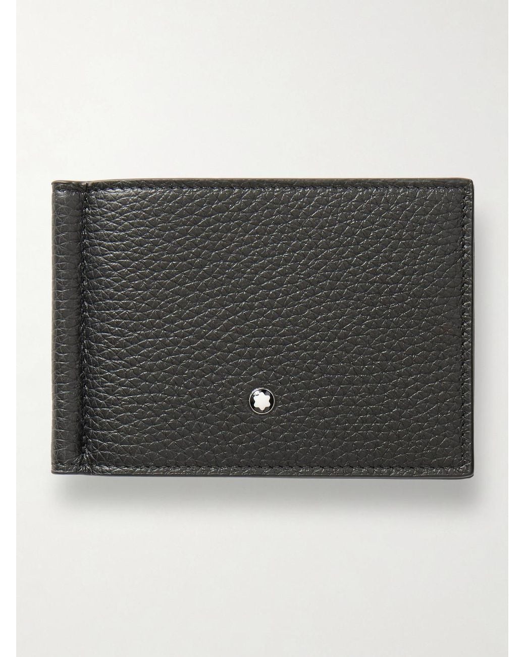 Montblanc Black Full-Grain Leather Billfold Wallet for men