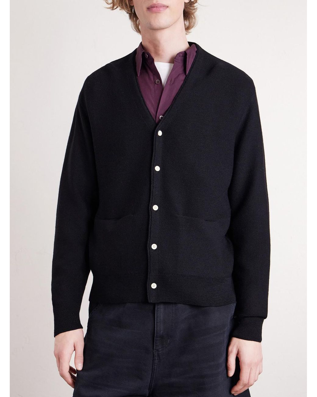 Visvim Blue Selmer Wool Cardigan for men