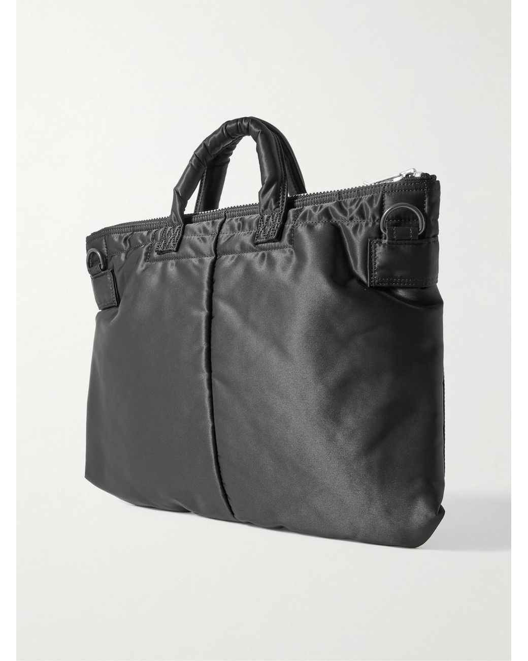 Porter-Yoshida and Co Black Tanker Helmet Short Nylon-Twill Tote Bag for men