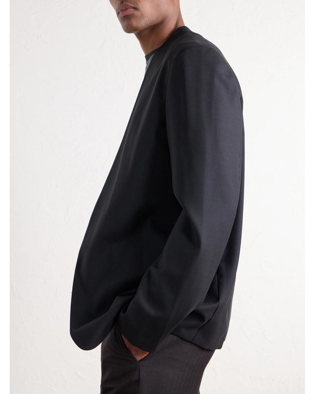 Maison Margiela Black Virgin Wool-Twill Jacket for men
